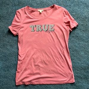 Womens True Religion tee.